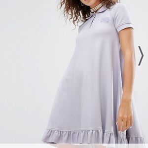 NWOT Fenty Puma by Rihanna Pastel Purple Swing Collared Short Sleeve Mini Dress